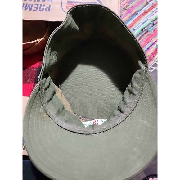Louisville Spring Up US Army Korean War Service Cap 6 7/8  Green Captain Bars - Picture 4 of 7